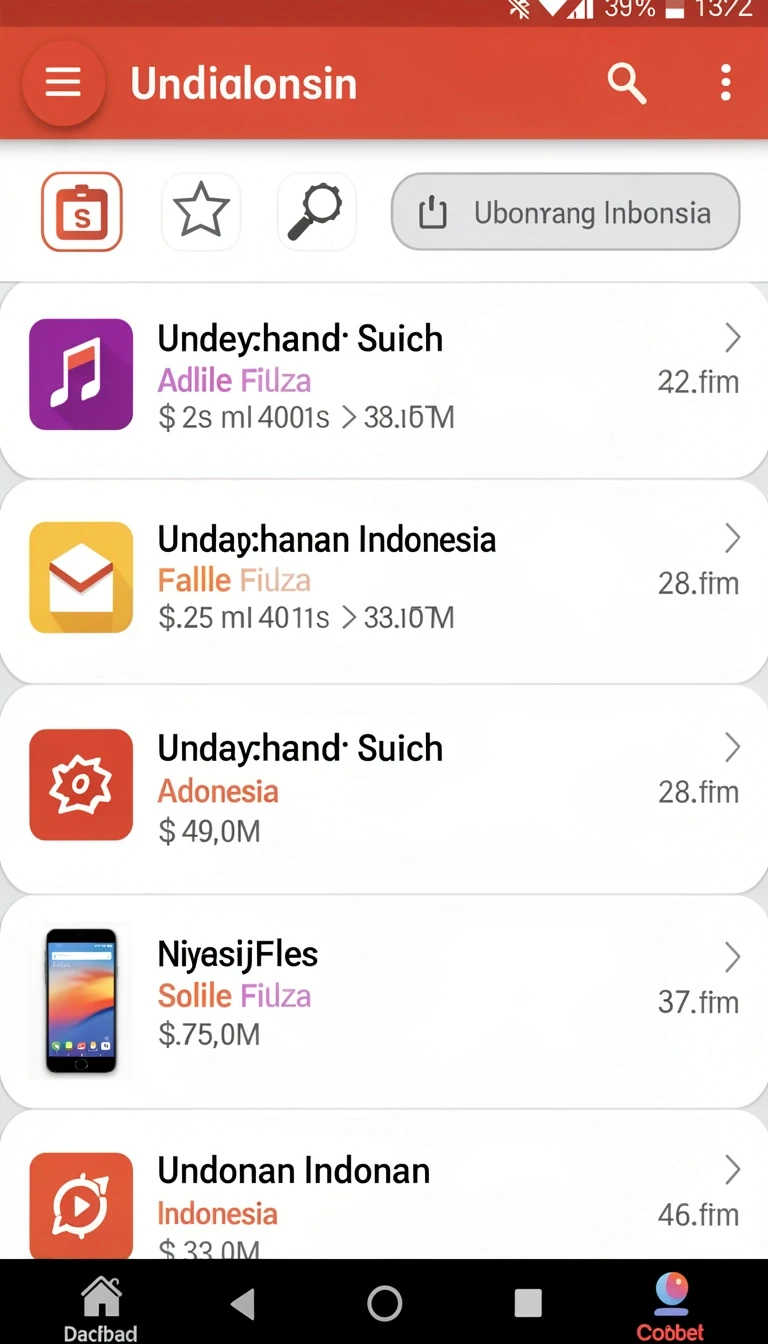nusabet - Tampilan antarmuka yang menarik dan mudah digunakan.