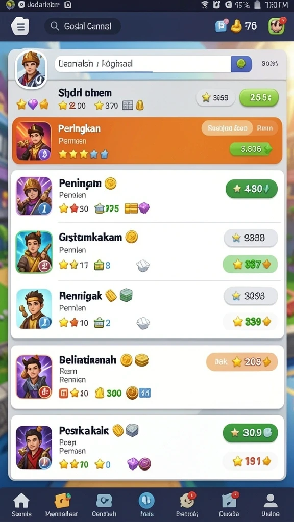 okjk - Karakter yang dapat dipilih dengan kemampuan unik.