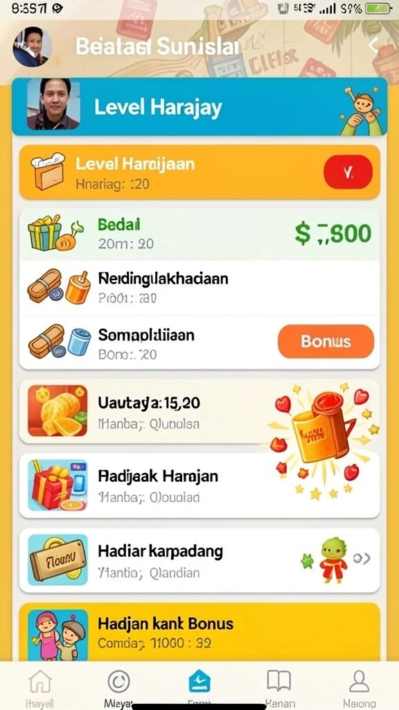 sand77 - Screenshot menunjukkan karakter utama dalam aksi di dunia petualangan.