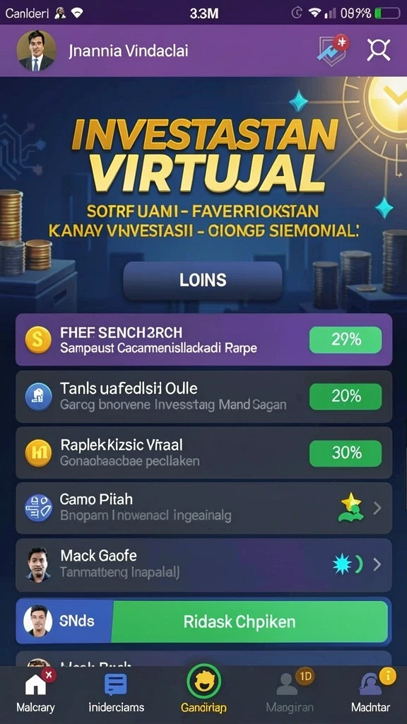 surga55 - Screenshot menunjukkan karakter yang dapat dipilih dalam game.